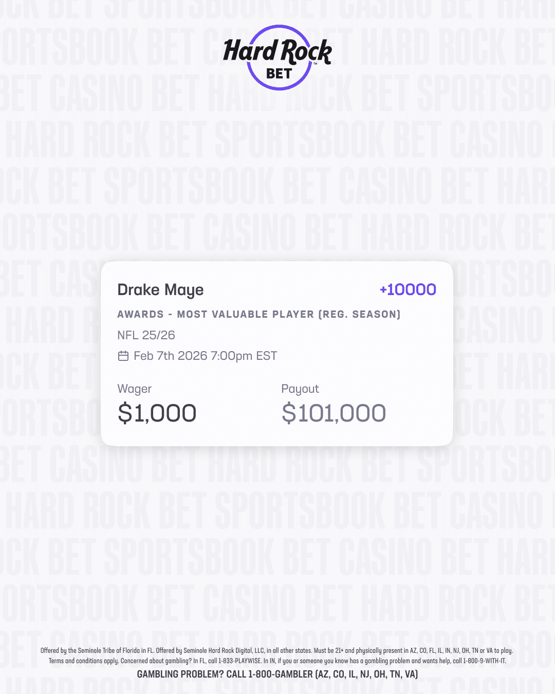 drake maye MVP