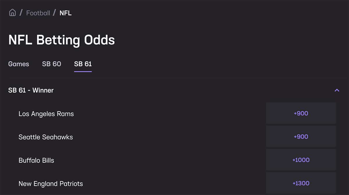 SB61 lookahead odds