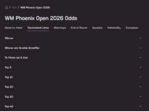 WM Phoenix Open Odds