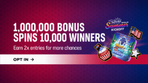1 million bonus spins 10K winners, earn 2x entries for more chances