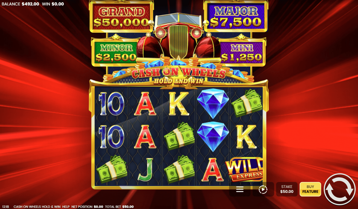Cash on Wheels Hold and Win