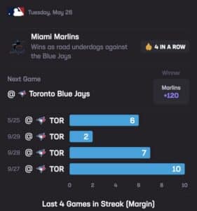 Marlins Jays Stats Hub